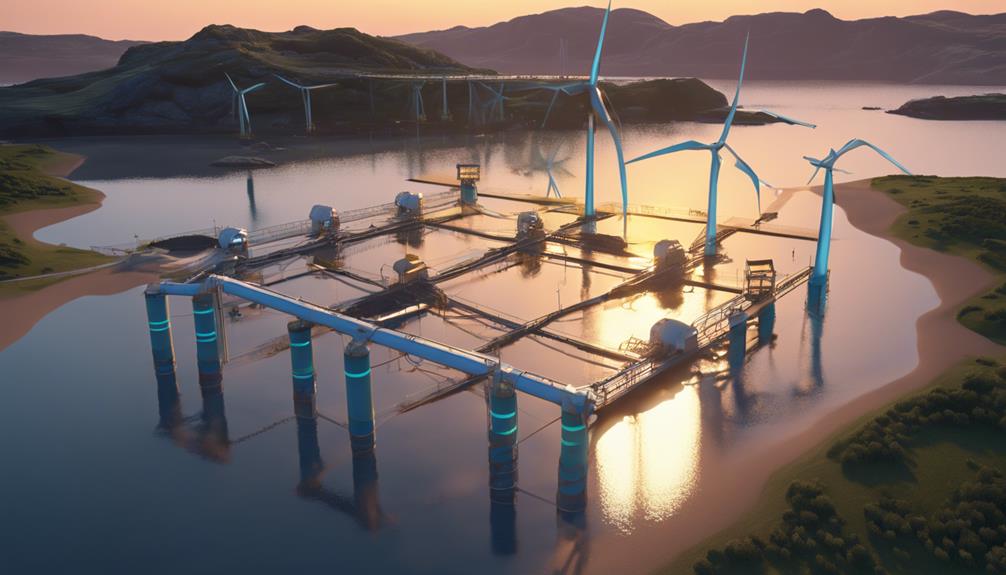 harnessing power from tides